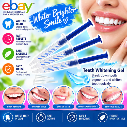 Advanced teeth whitening - teeth, gel